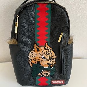Sprayground Leopard Fur Money backpack